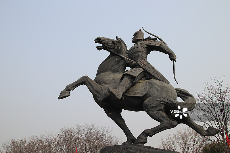 邯郸胡服骑射雕塑图片素材