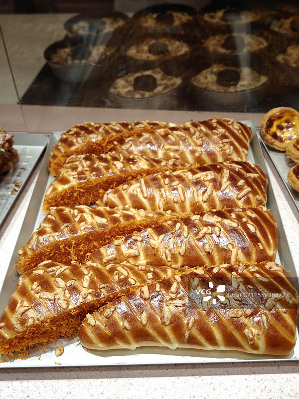 蛋糕店烘培店面包肉松图片素材