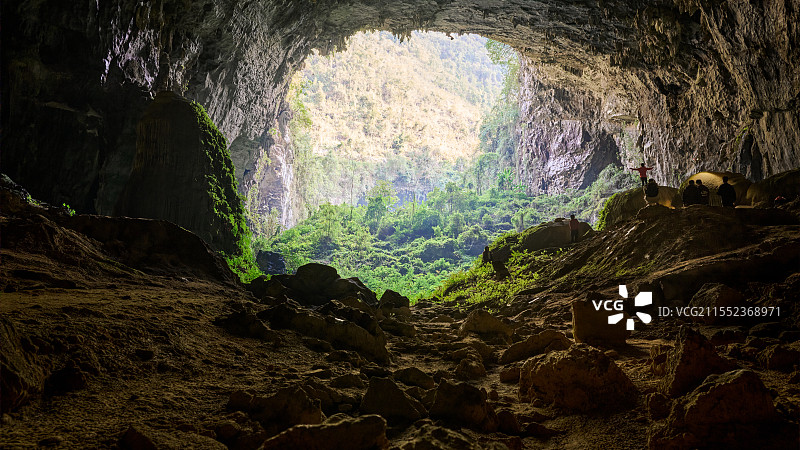 广西壮族自治区河池市凤山县江州地下长廊图片素材