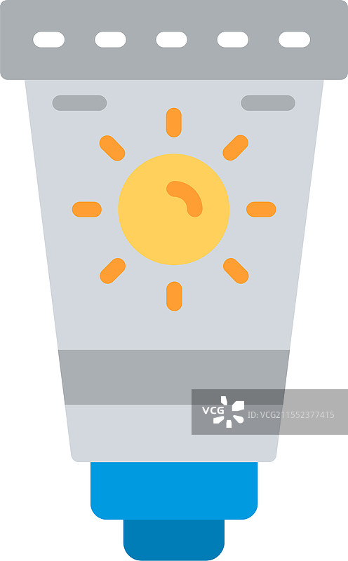 防晒霜扁平图标设计图片素材