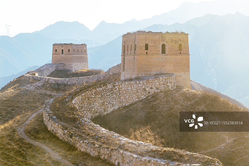 雄伟的长城景观图片素材