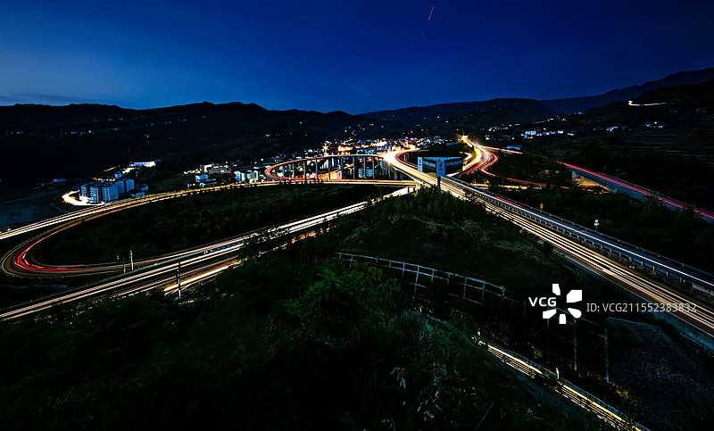 石柱县立交桥图片素材