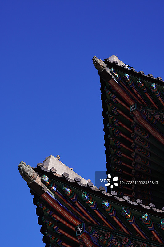 景福宫的屋檐图片素材