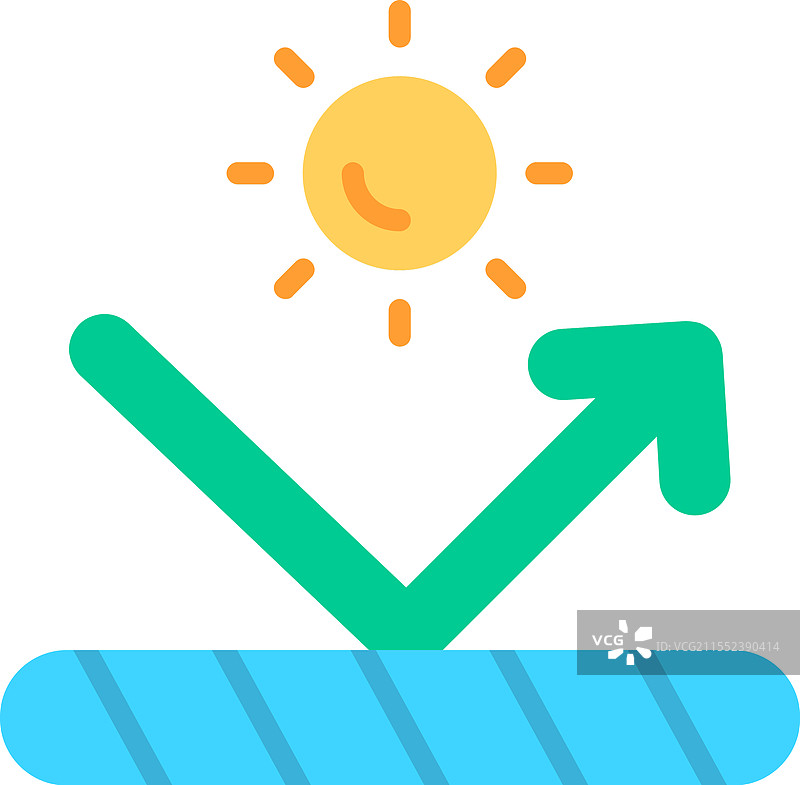 紫外线防护扁平图标设计图片素材