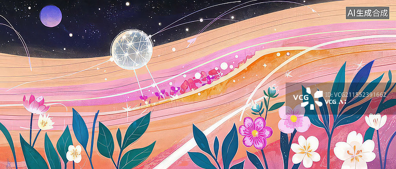 【AI数字艺术】表皮宇宙星尘屏障扁平插画人体器官皮肤光纤星体图片素材