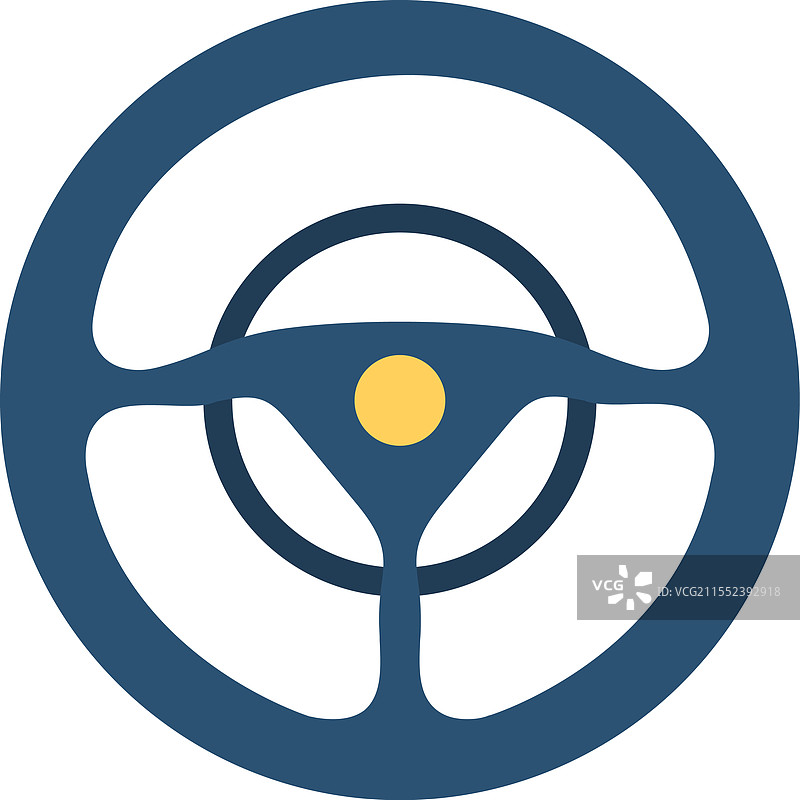 方向盘扁平图标设计图片素材