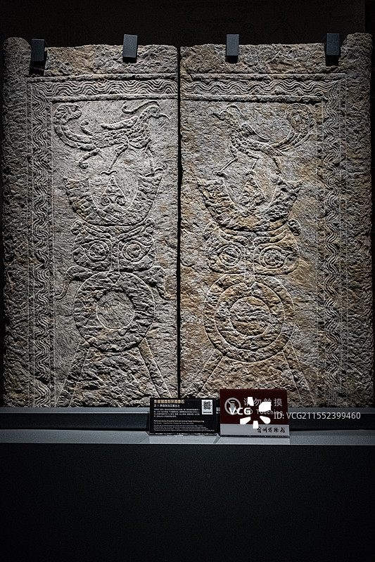 安徽宿州博物馆藏汉画像石图片素材