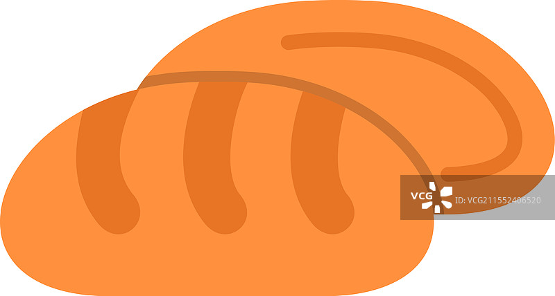 面包扁平图标设计图片素材