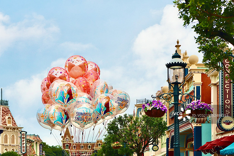 中国香港迪士尼童真的一角图片素材