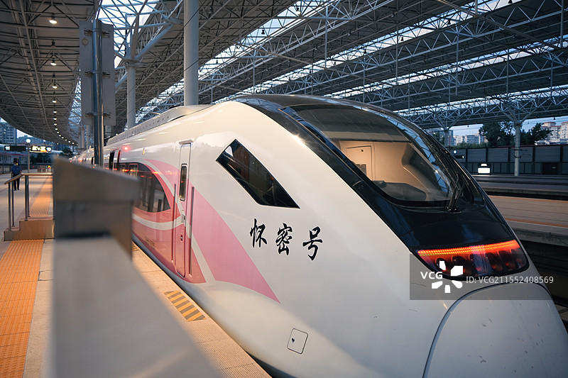 停在北京北站的怀密线列车图片素材