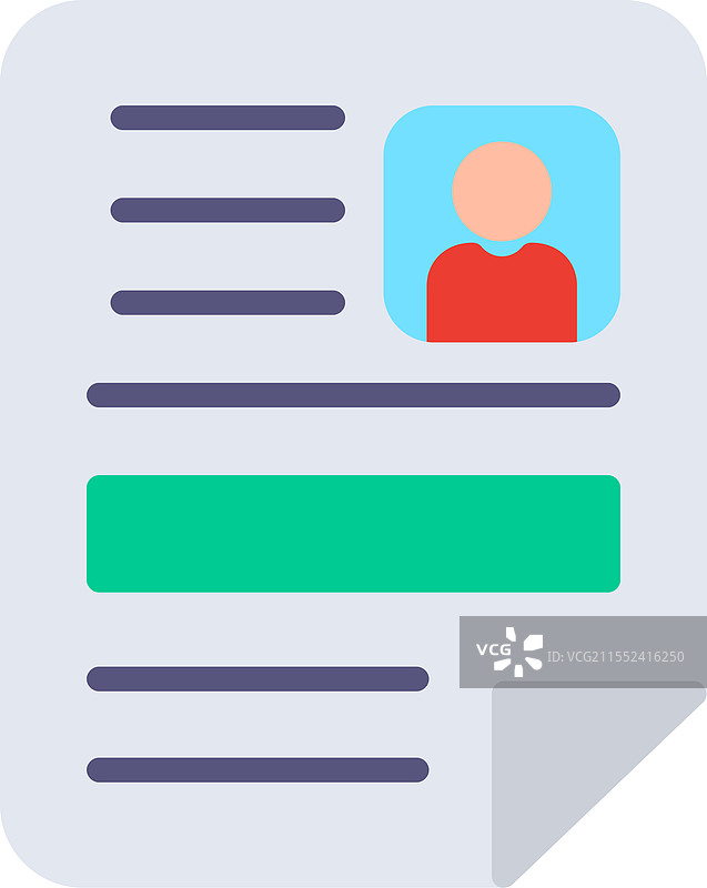 简历扁平图标设计图片素材