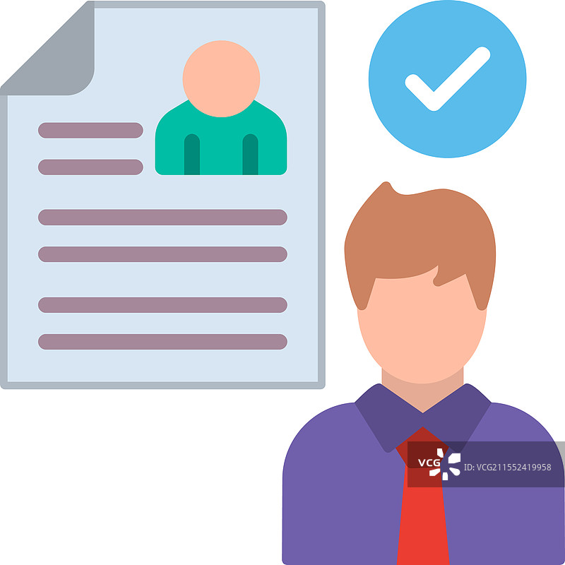 雇佣扁平图标设计图片素材