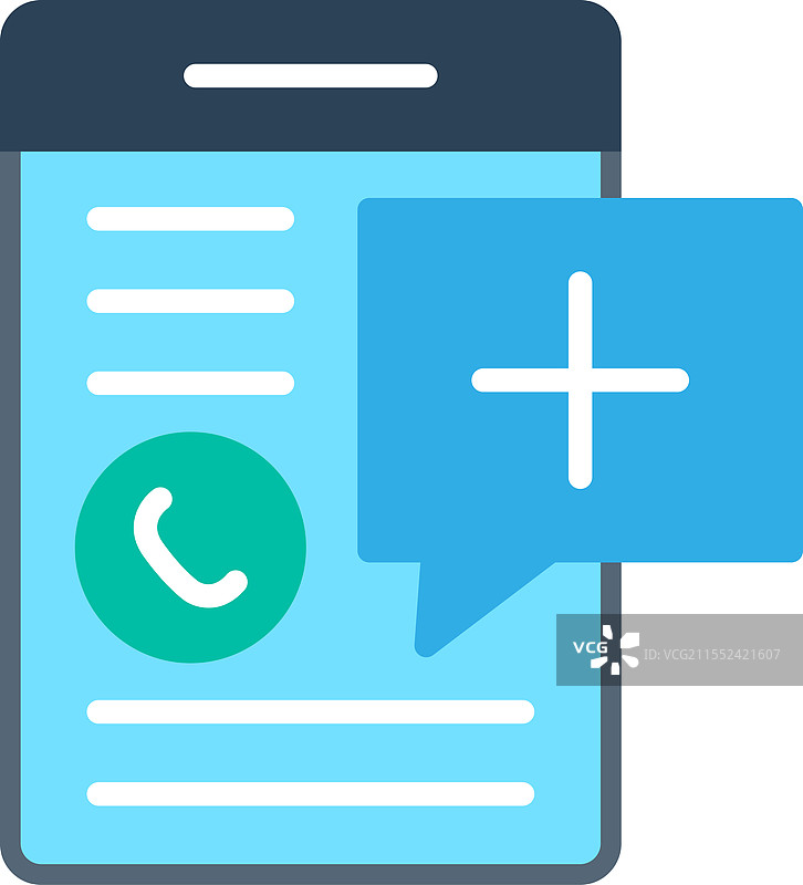 紧急呼叫扁平图标设计图片素材