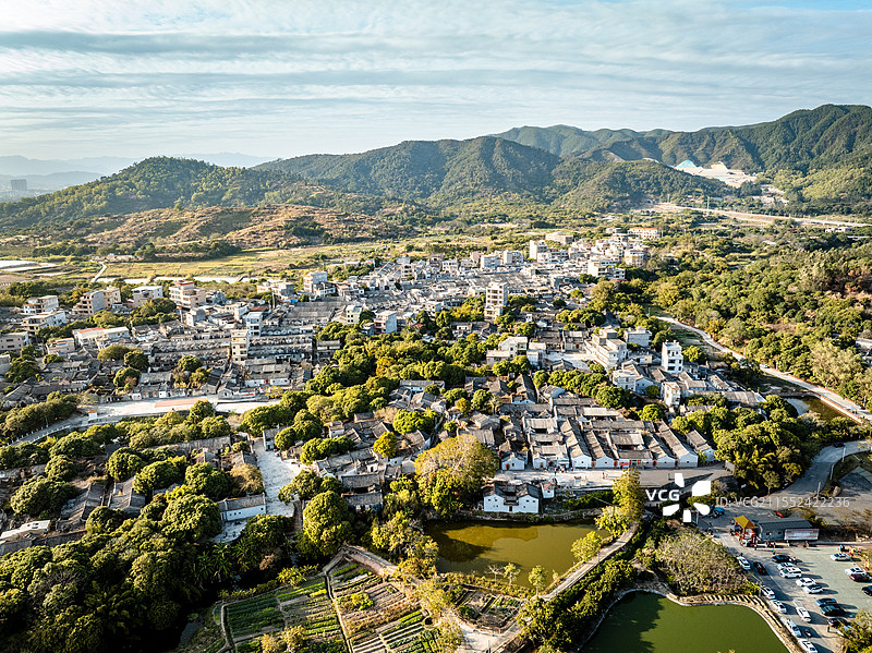 中国广东省揭阳市揭东区新寮村黄旭华旧居图片素材