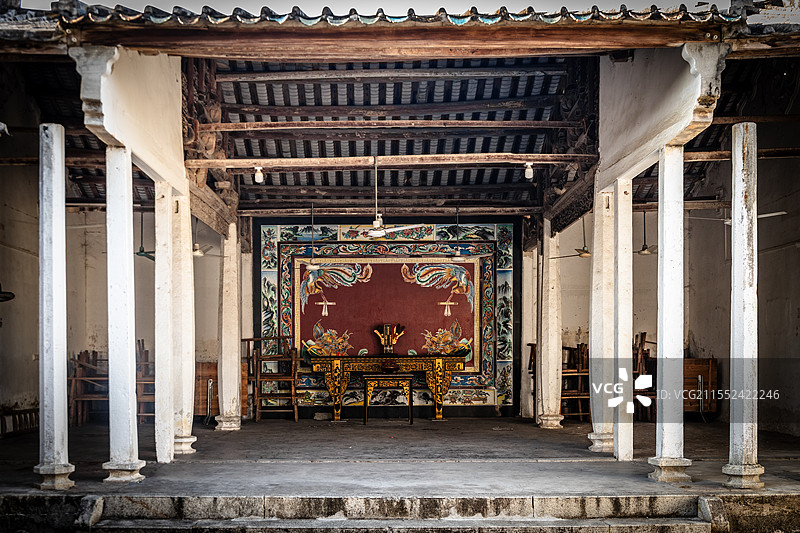 中国广东省揭阳市揭东区新寮村黄旭华旧居图片素材