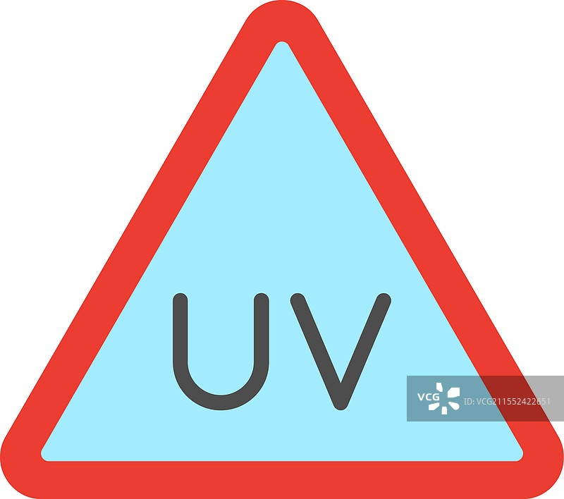 紫外线辐射扁平图标设计图片素材
