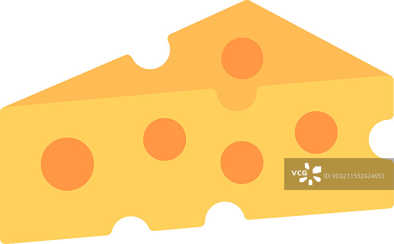 奶酪扁平图标设计图片素材