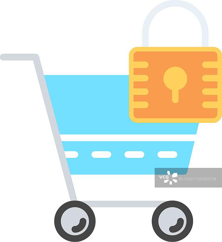 锁定扁平图标设计图片素材