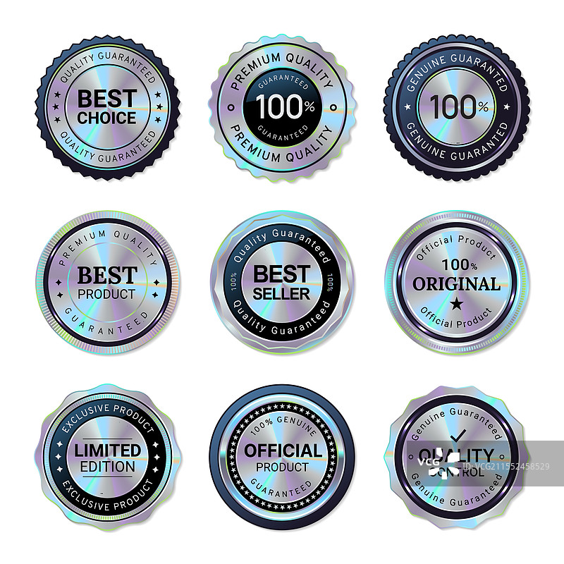 全息印章徽章标签图片素材