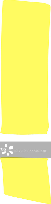 用涂料画出的亮黄色感叹号图片素材