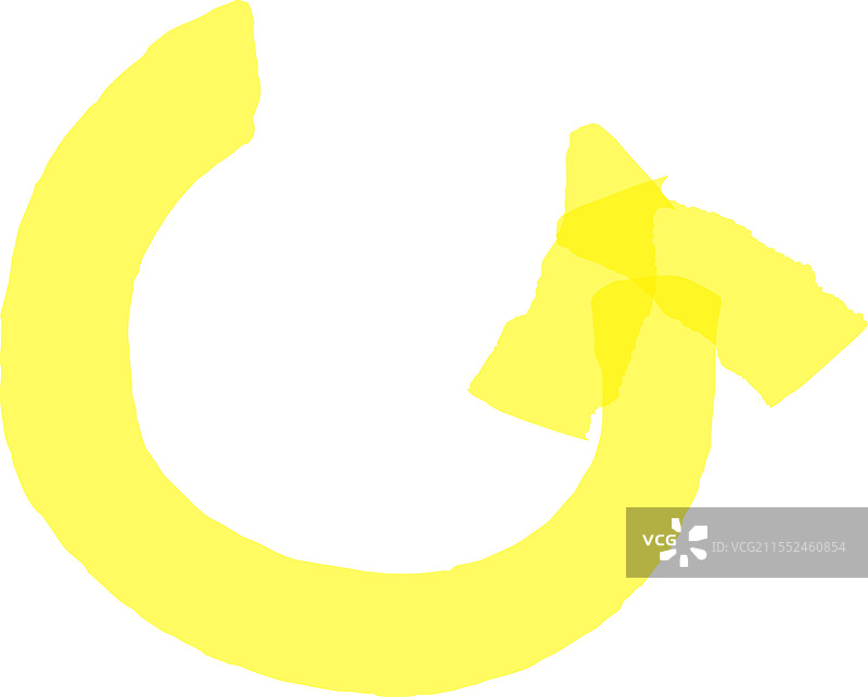 重载箭头几乎画出一个完整的圆圈图片素材