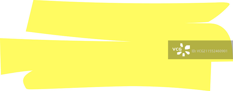 黄色荧光笔刷划出一个图片素材