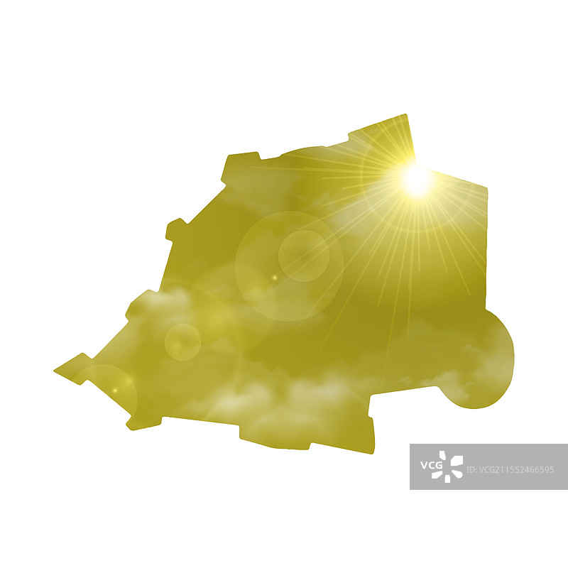 梵蒂冈地图，阳光明媚，云彩飘逸图片素材