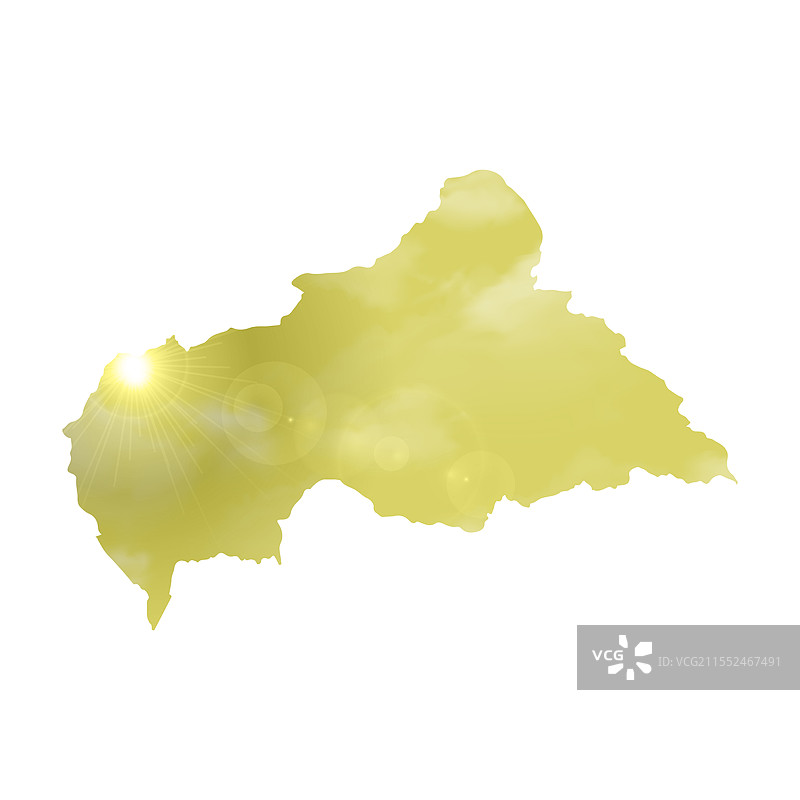 车身上有美丽阳光和云彩的汽车地图图片素材