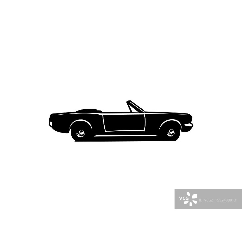 1965年福特野马独立复古汽车图片素材