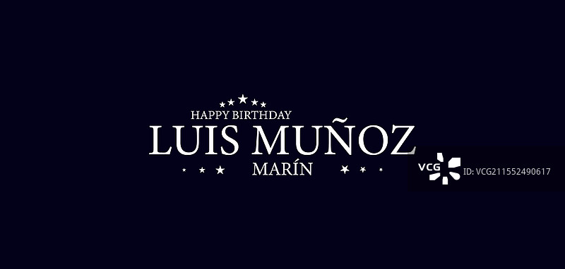 向路易斯·穆尼奥斯·马尔恩致敬，庆祝他的特别时刻图片素材