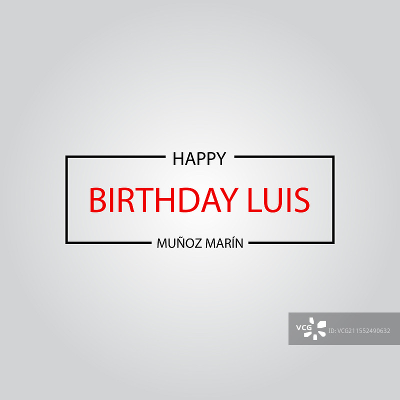 纪念路易斯·穆尼奥斯·马林的生日致敬图片素材