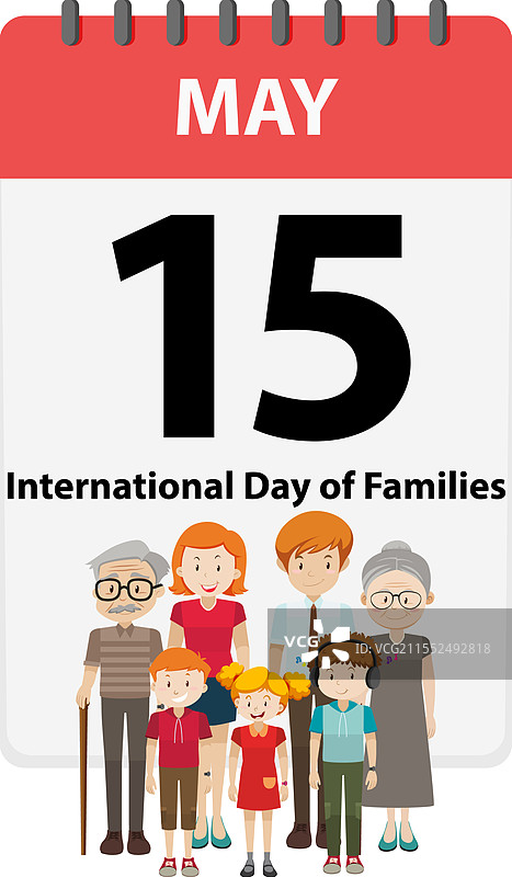 多元化的家庭成员聚在一起图片素材