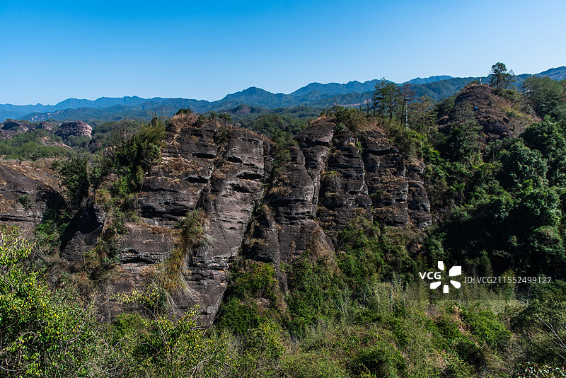 福建龙岩冠豸山景区图片素材