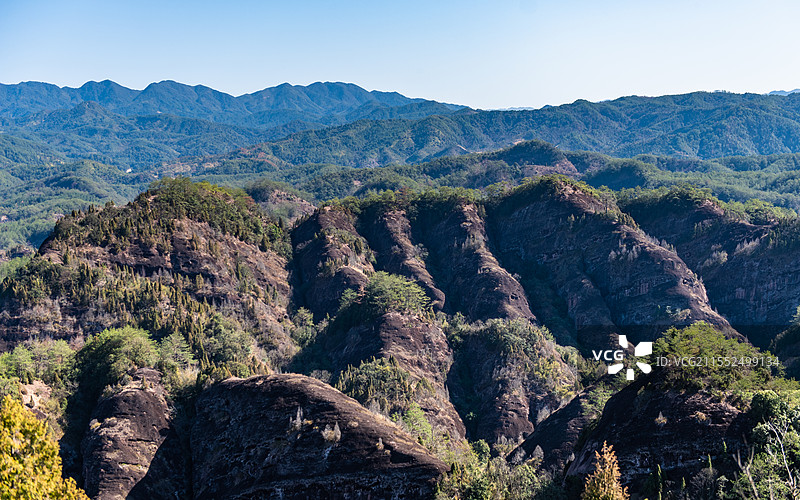 福建龙岩冠豸山景区图片素材