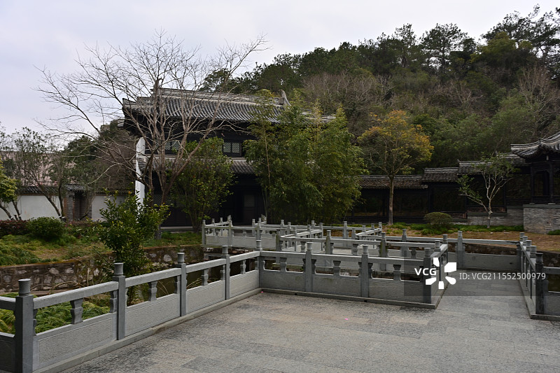 象山影视城古代民居郭靖府太子府大户人家图片素材