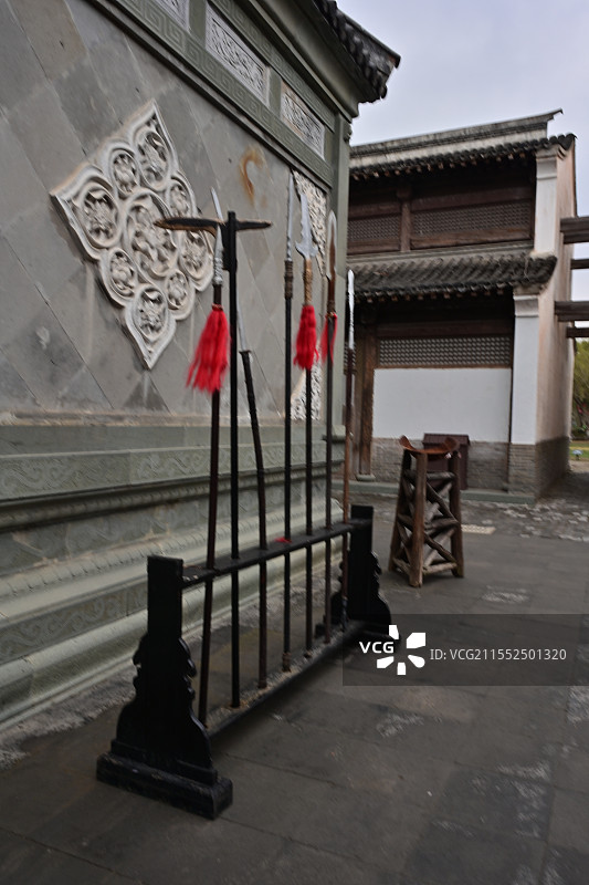 象山影视城演武场校场图片素材