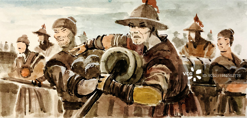 古代海上战争图片素材