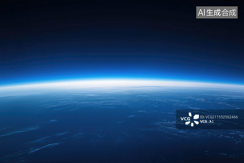 【AI数字艺术】蓝色星球图片素材