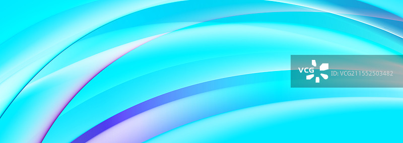 明亮的蓝色和紫色光泽波浪抽象图形图片素材