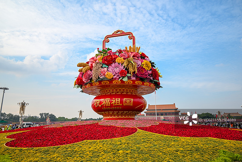 天安门大花篮图片素材