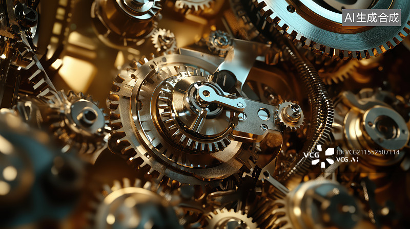 【AI数字艺术】科技机械背景图图片素材
