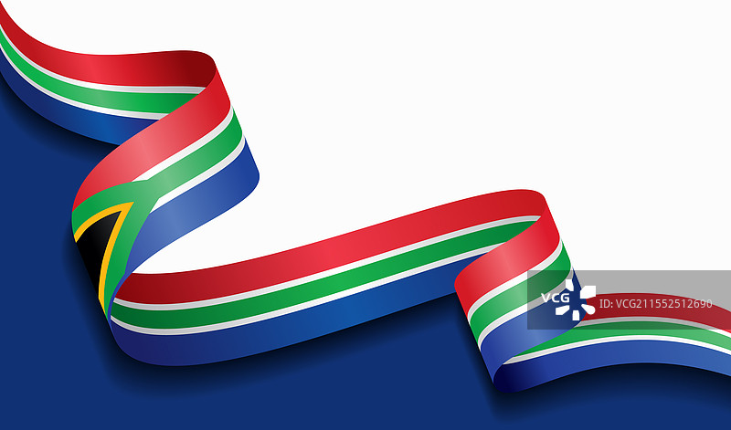 南非国旗波浪抽象背景图片素材