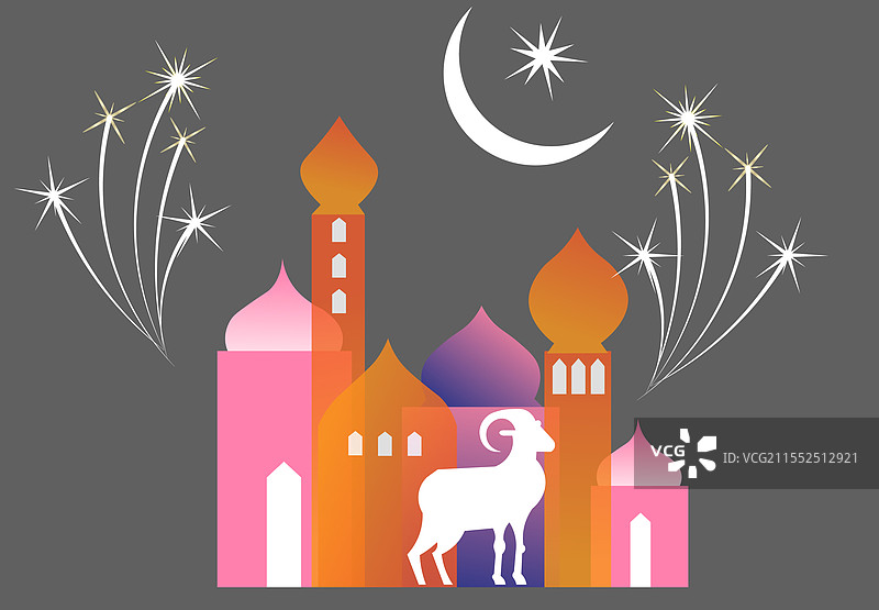 开斋节快乐节日横幅设计图片素材