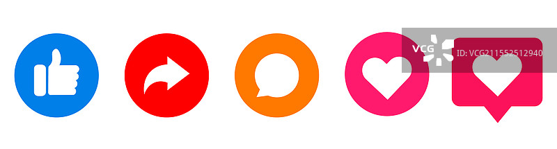 社交媒体概念图标图片素材
