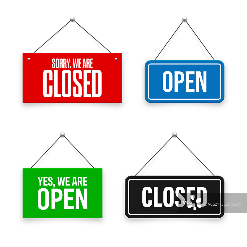 逼真的开关挂牌图片素材