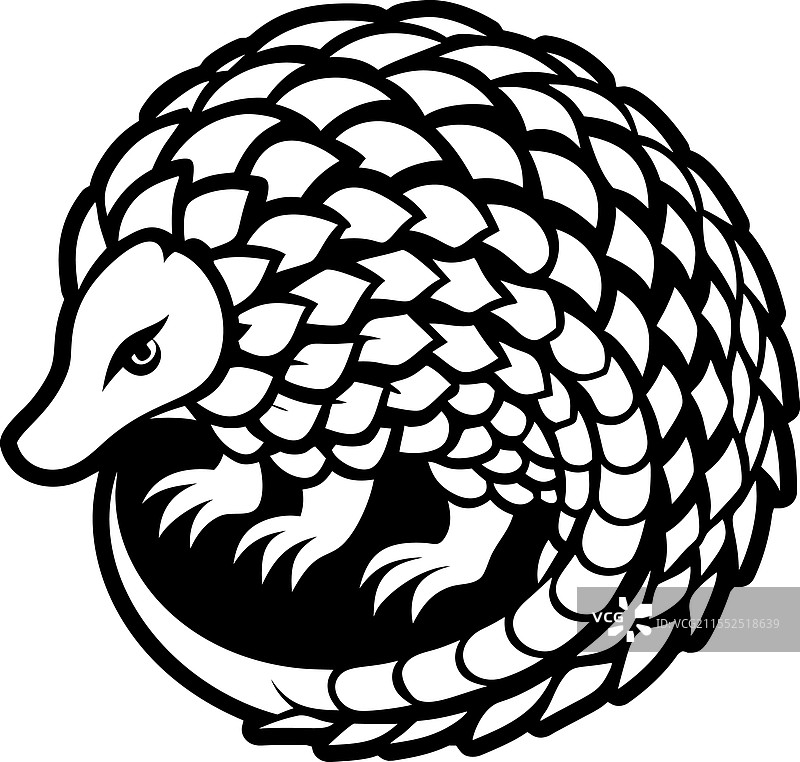 穿山甲动物吉祥物野生动物自然图片素材