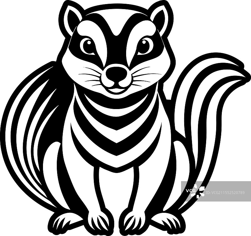 填充风格的非洲地鼠图标图片素材