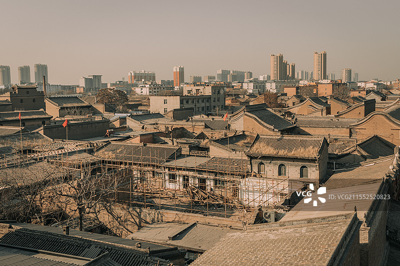 山西太谷古城风貌图片素材