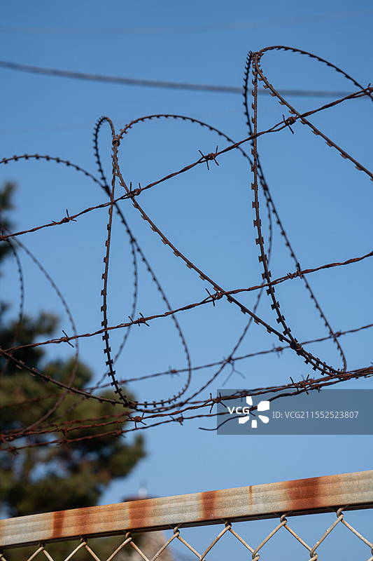 现代与当代韩国历史，军事分界线图片素材