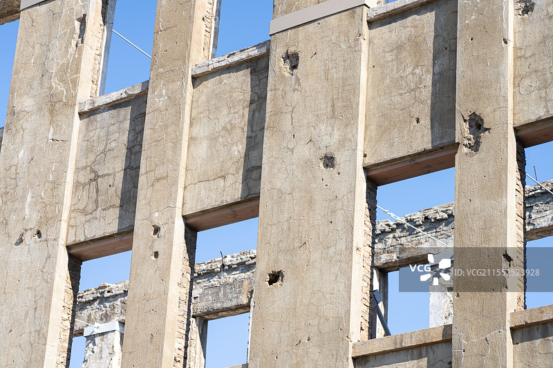 韩国文化遗产，朝鲜战争，历史战争，现代与当代韩国历史，铁原朝鲜劳动党总部图片素材